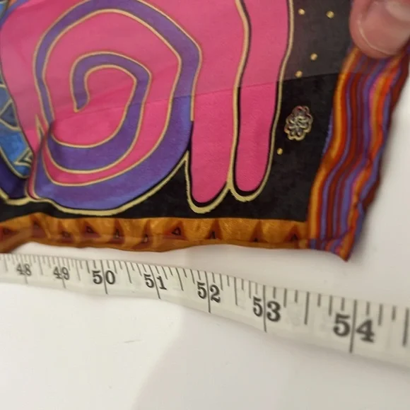 Laurel Burch scarf - 100 silk with cats print